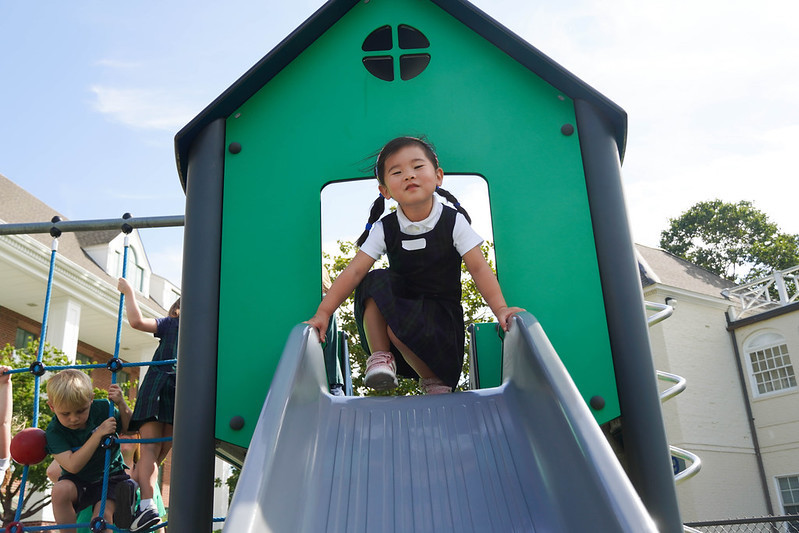 Junior kindergarten is when students are learning how to play and socialize with others! Running around on the JK playground helps them regulate their emotions and get their wiggles out.