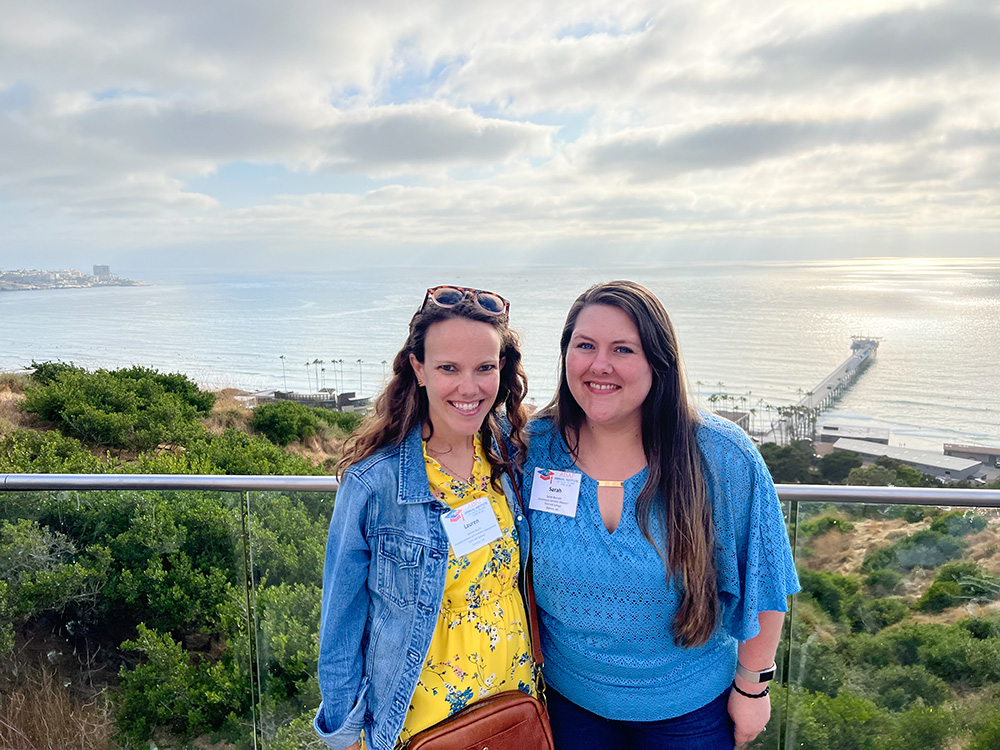 Lauren South (left), Sarah Burnett (right)